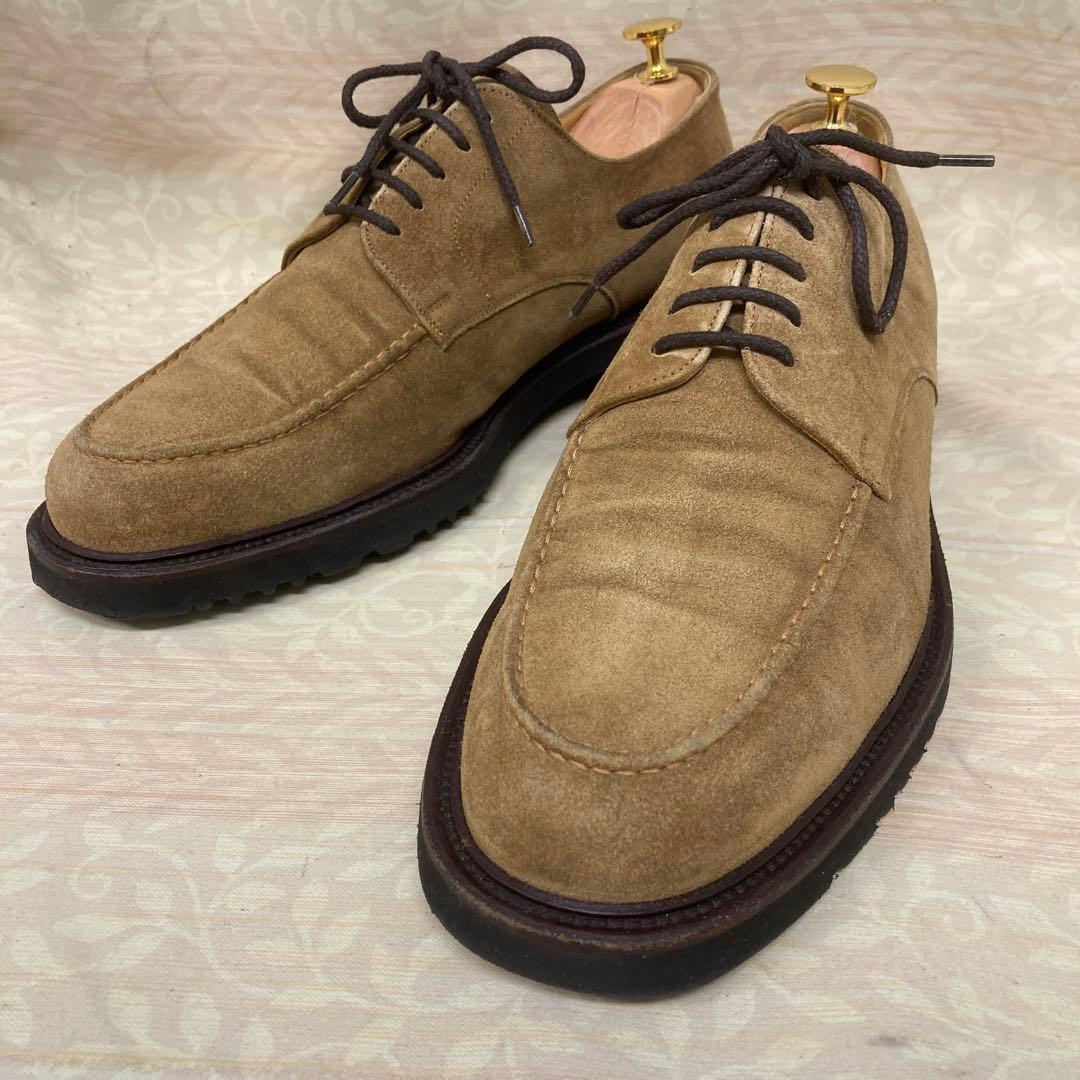 dunhill 茶スエードUチップ　8 1/2