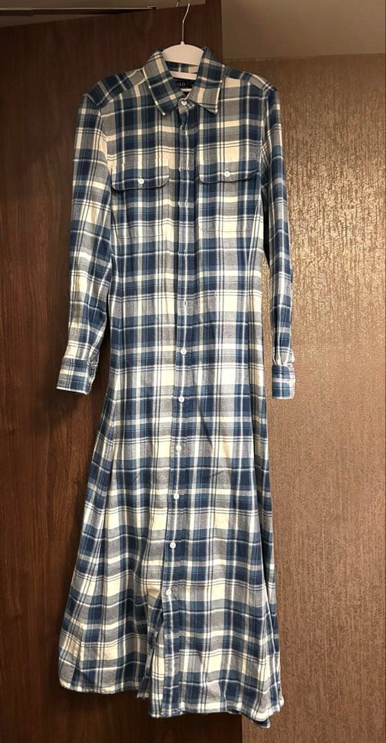 POLO RALPH LAUREN チェック柄シャツワンピースS