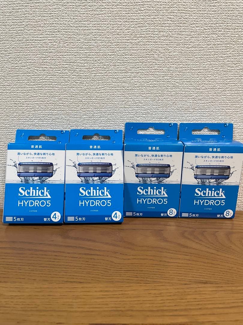 普通肌 シック ハイドロ5 替刃4個×2＋8個×2【新品】