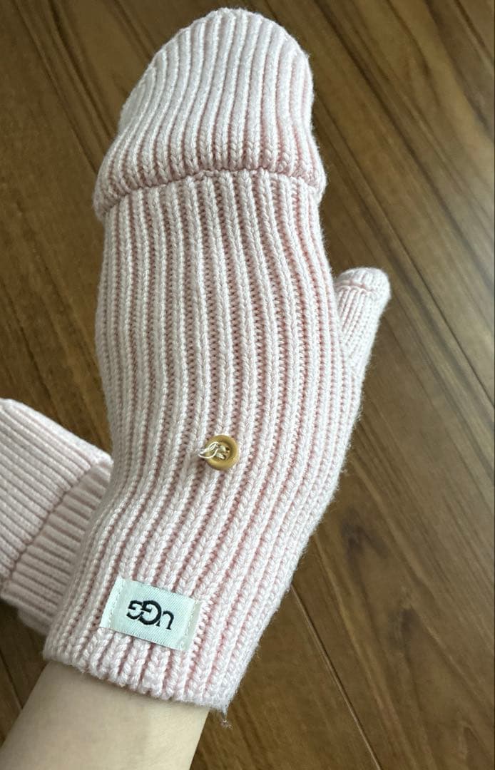新品★UGG W COZY KNIT FLIP MITTEN ライトピンク 手袋
