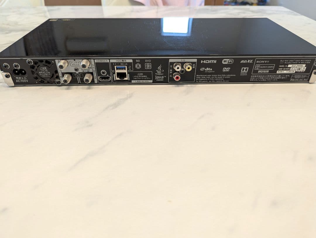 動作確認済み！SONY ブルーレイレコーダーBDZ-ZW550 Blu-ray