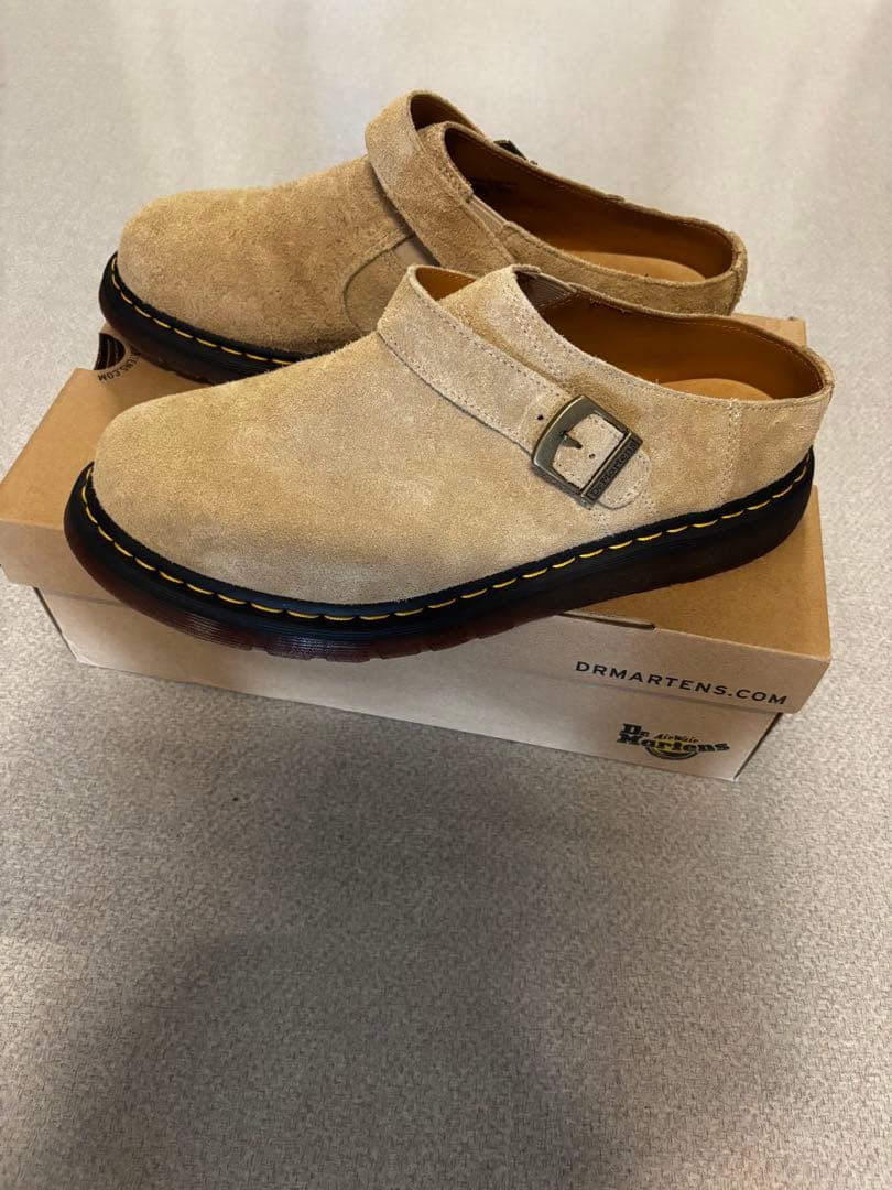 Dr.martens ベージュIshamスリングバックミュール