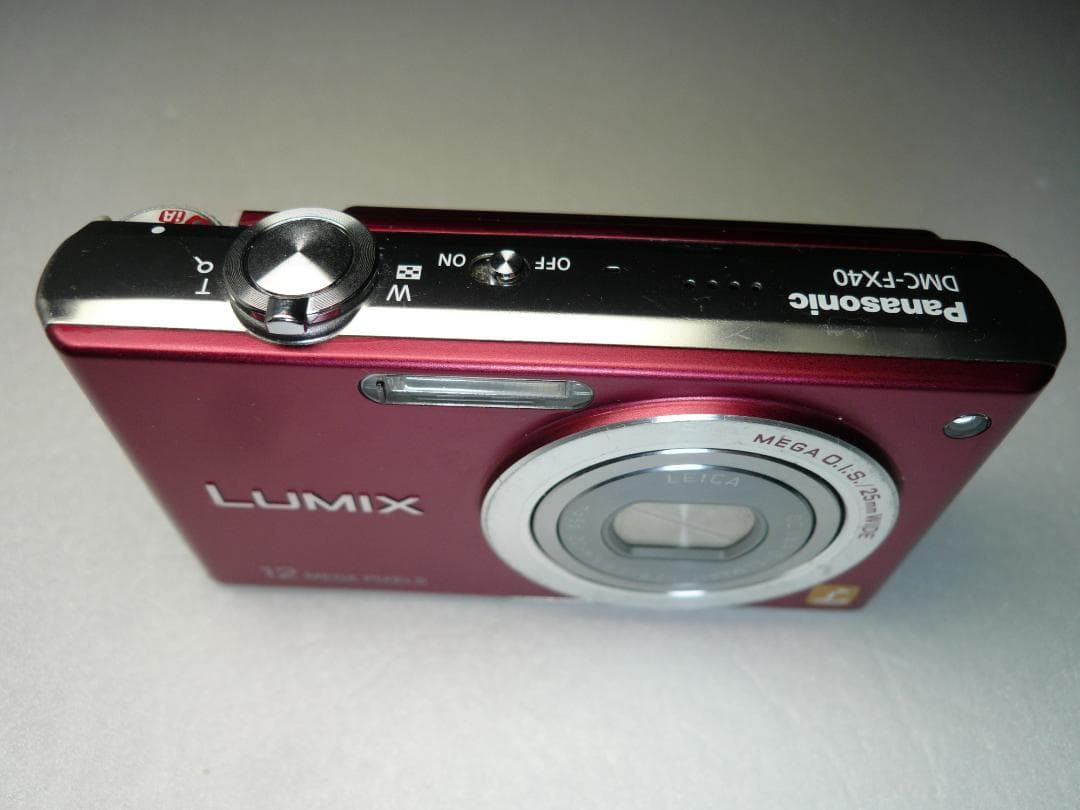 LUMIX★DMC-FX40⭐️レッド⭕️安心の実働品★5倍ズーム1210万画素