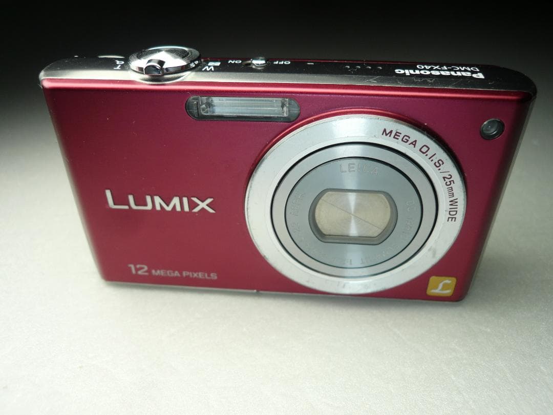 LUMIX★DMC-FX40⭐️レッド⭕️安心の実働品★5倍ズーム1210万画素