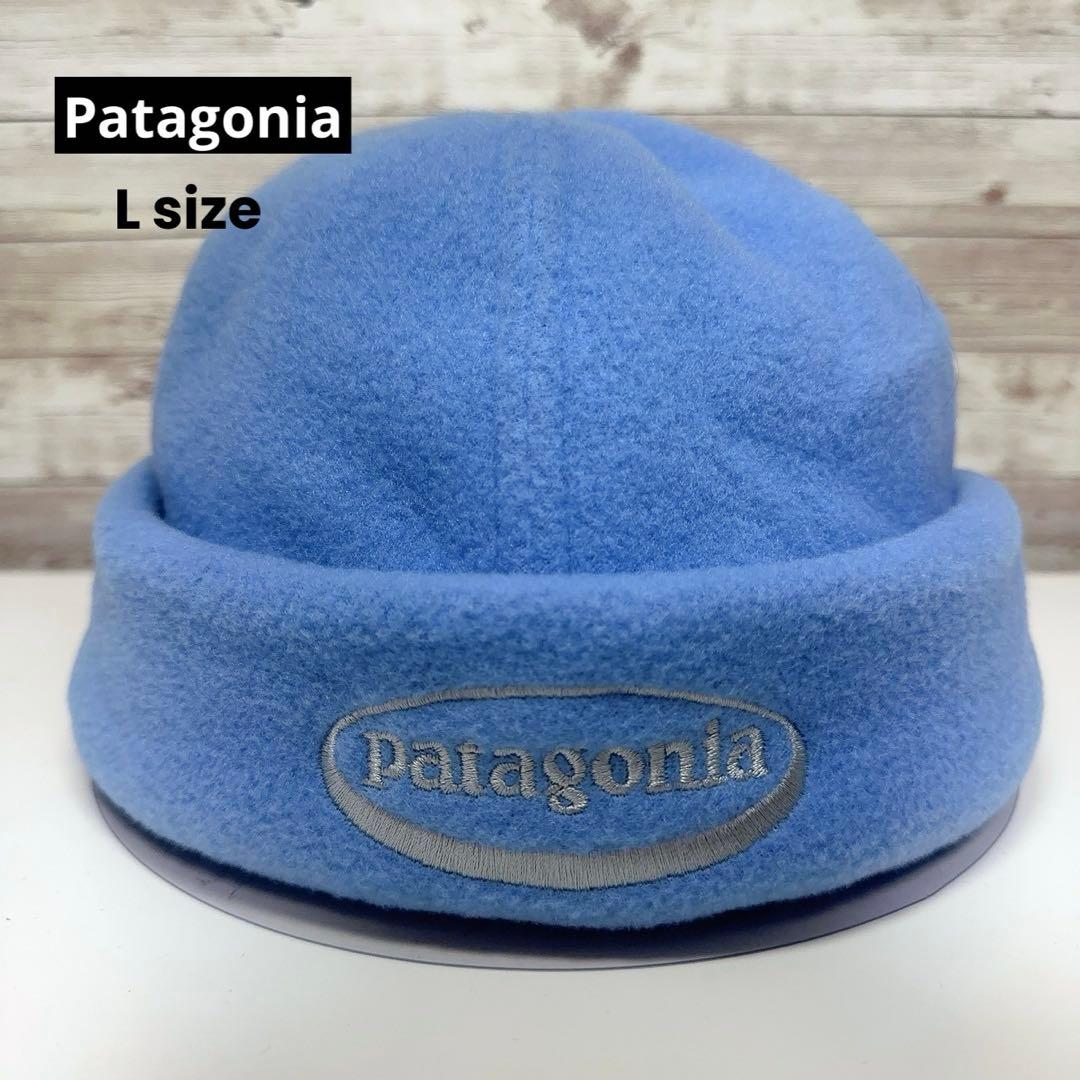 【超レア】 2000年 パタゴニア フリースビーニー オーバルロゴ刺繍 L