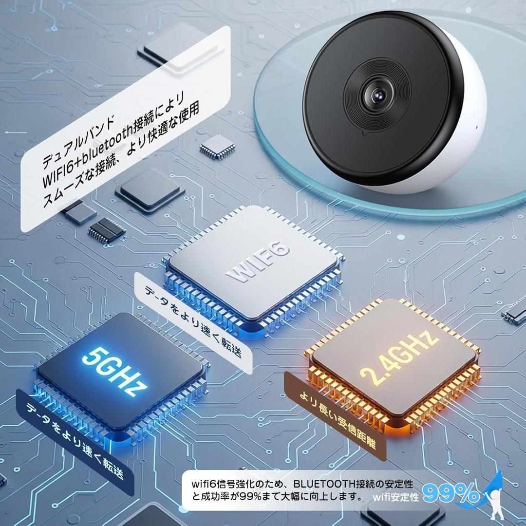 眩光対策 F1.0大口径レンズ搭載 2窓カメラ 防犯カメラ ワイヤレス 室内