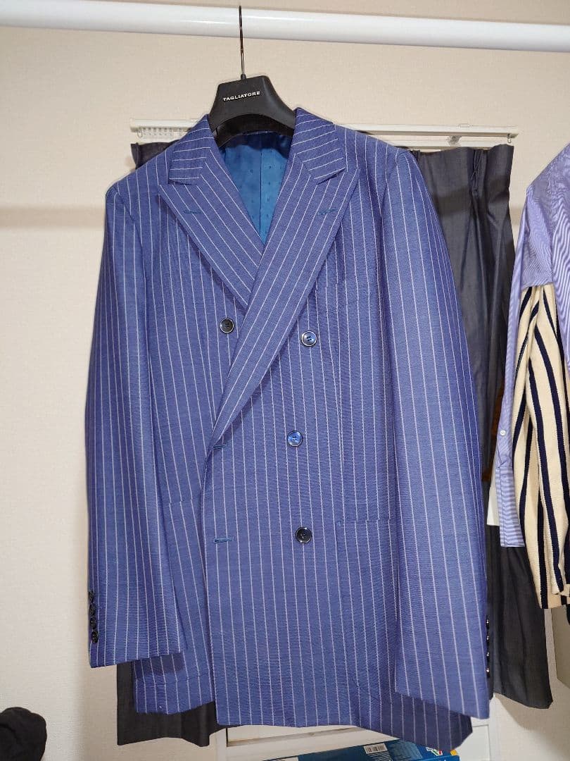 ゲリラセール　高級至高の逸品　CANONICO ダブルブレストスーツ　L 美品