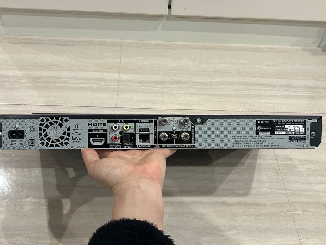 SONY ブルーレイレコーダー　BDZ-EW520