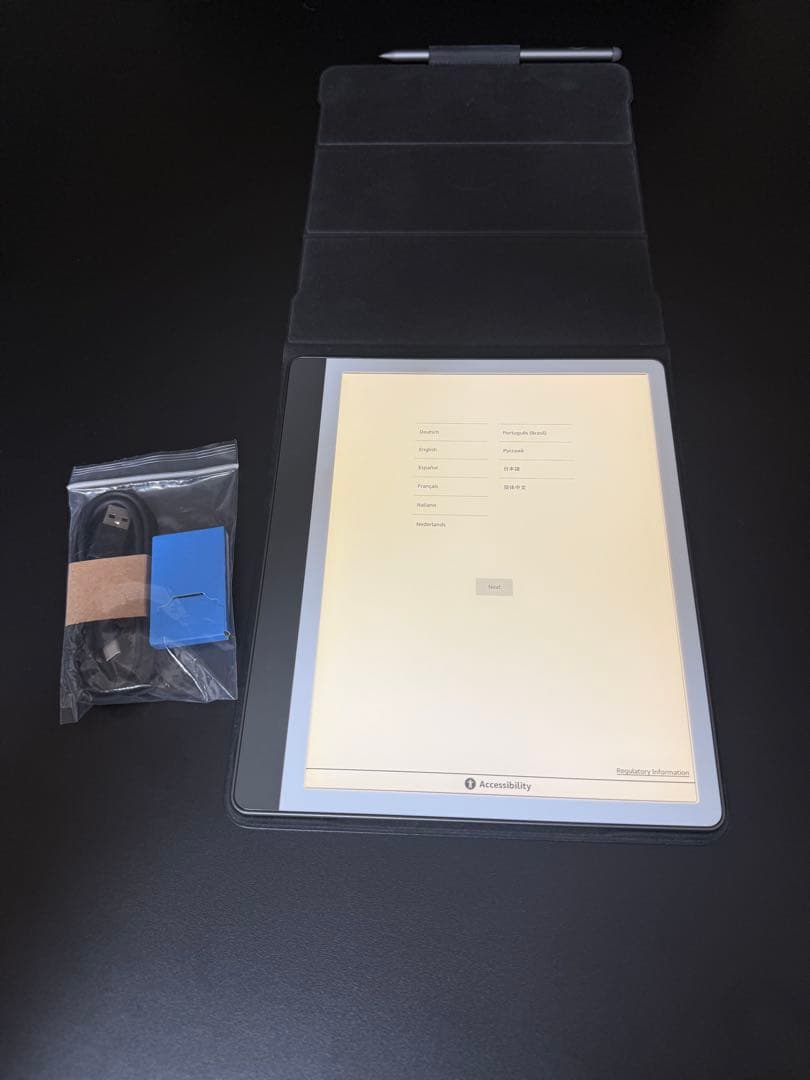 Kindle Scribe 2024 32GB 純正プレミアムレザーカバー