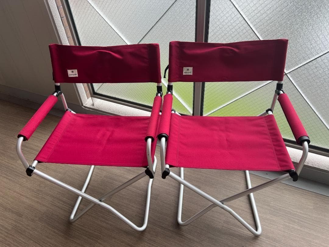 (新品）FDチェアワイド　レッド　２脚セット