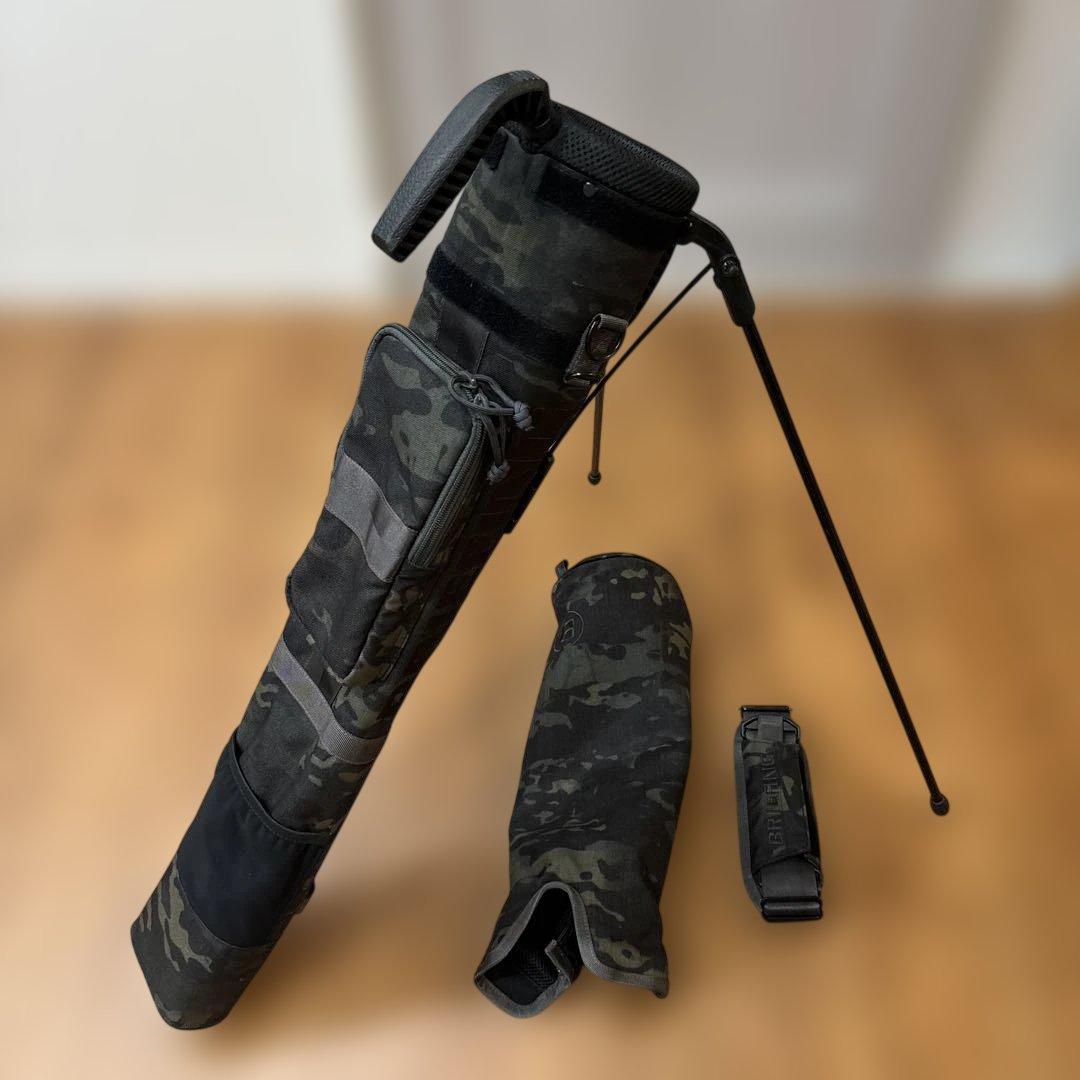 BRIEFING セルフスタンドキャディバッグ　カモフラ迷彩柄