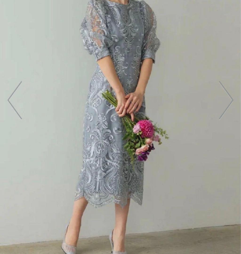 ショーン♡PREFERIR ドレス　刺繍レース　バックリボン　結婚式