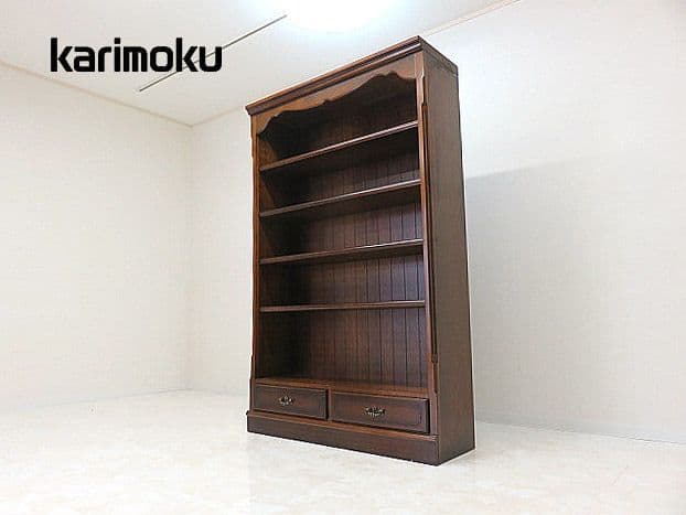 ゆ*き様 美品 カリモク　コロニアル オープンシェルフ 　　書棚/本棚/ブックシ