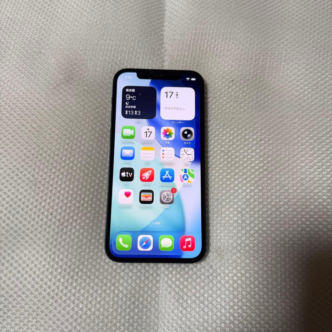 美品 SIMフリー iPhone12 128GB ブラック バッテリー100%