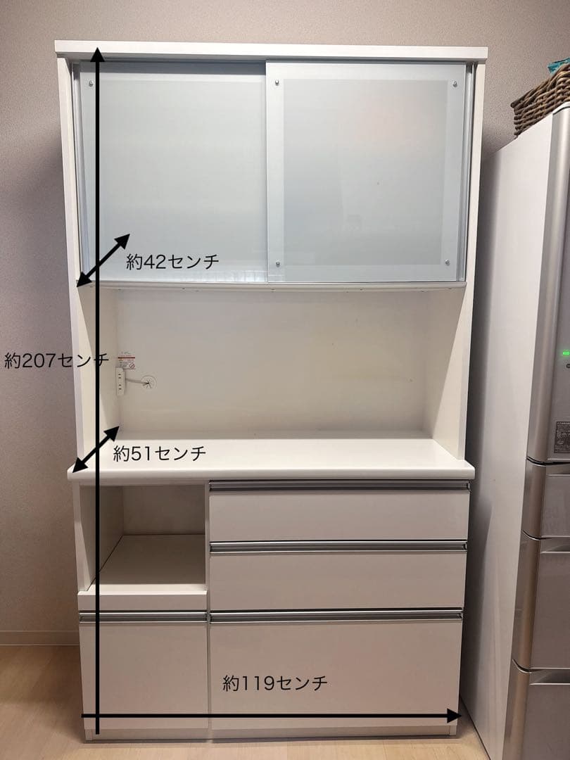 値下げ☆定価10万円　松田家具　120センチ　食器棚