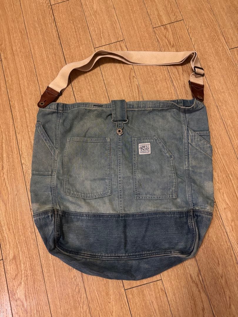 RRL / ダブルアールエル Antony ショルダー バッグ 藍染め デニム