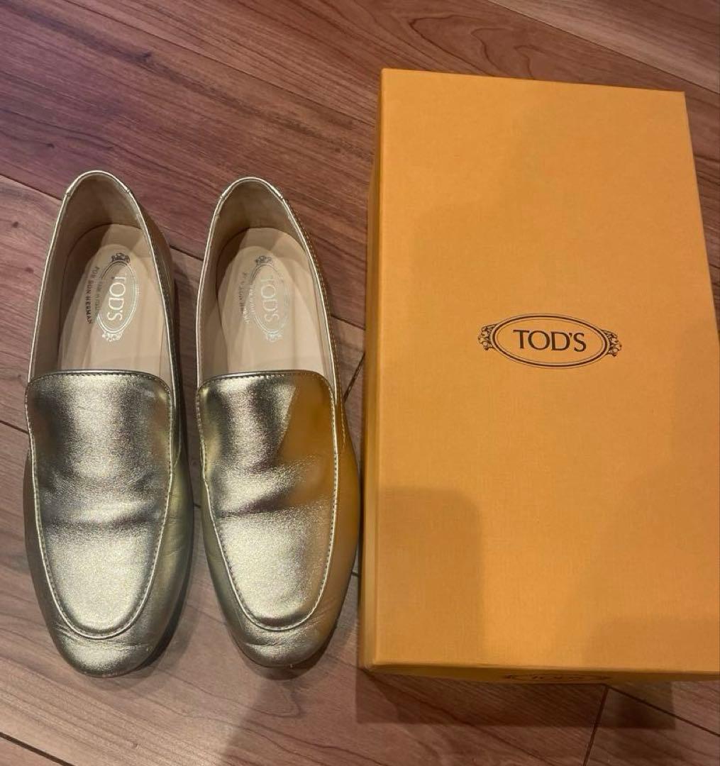 ロンハーマン別注 TOD'S ローファー　　38 1/2 ゴールド
