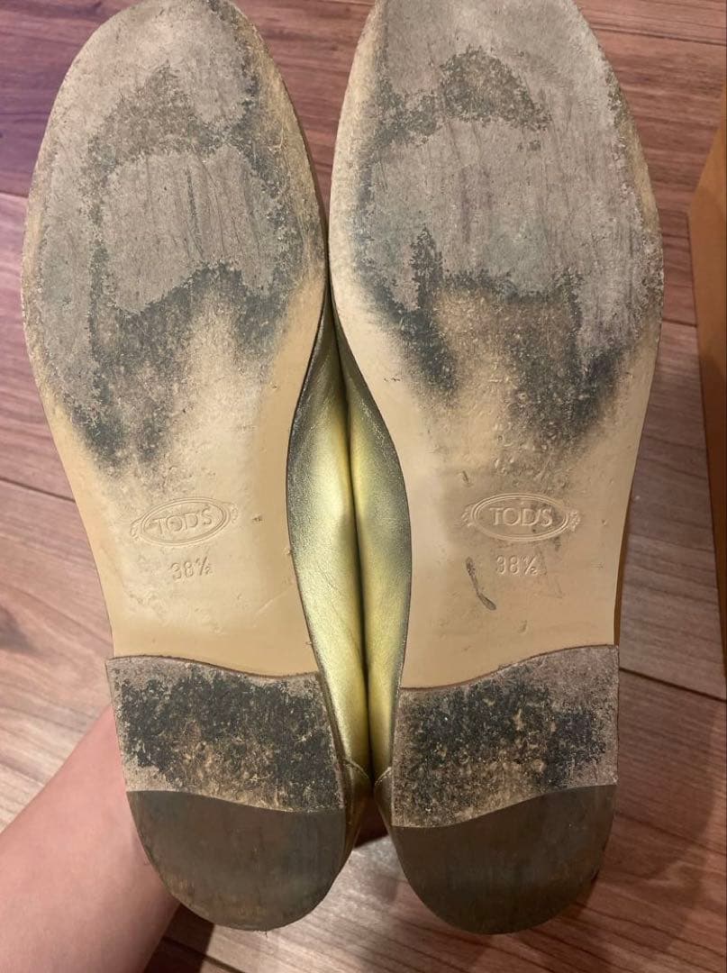 ロンハーマン別注 TOD'S ローファー　　38 1/2 ゴールド