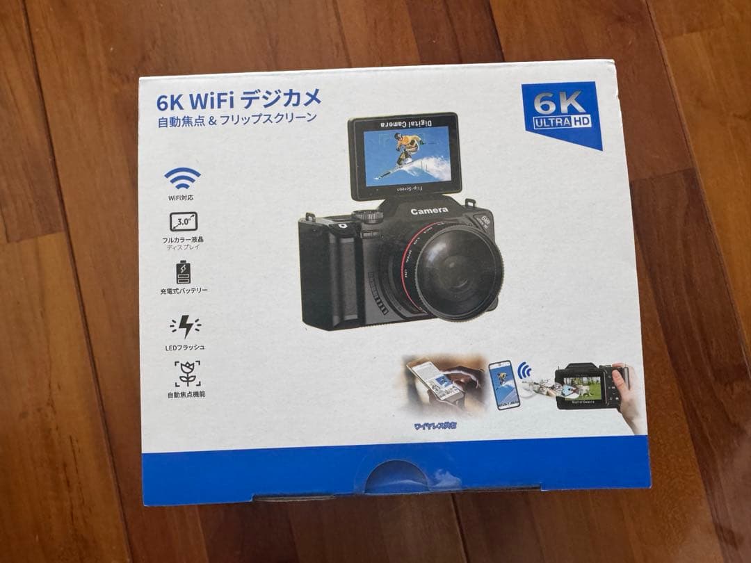 6K デジカメ 8400万画素 デジタルカメラ デジカメ スマホに転送できる