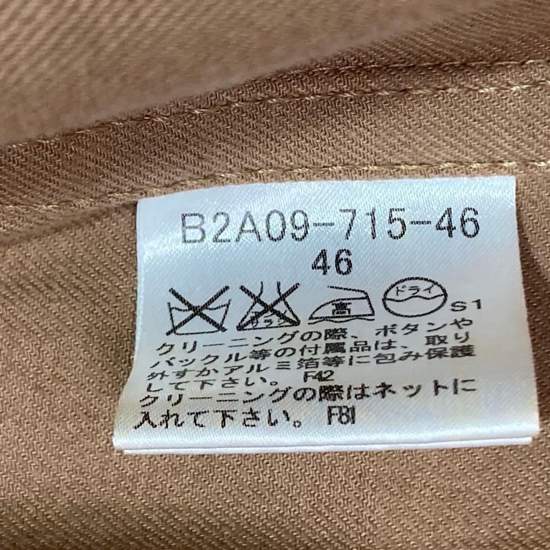 バーバリーロンドン✨モッズコート　46 大きいサイズ　茶　メガチェック　フード