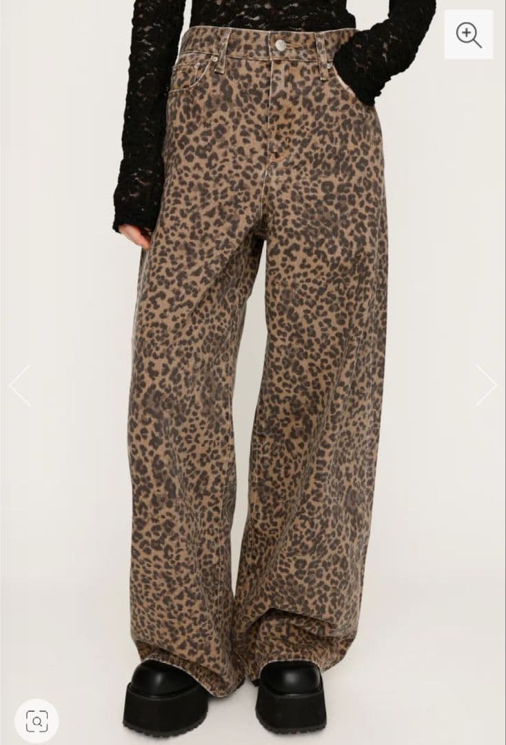 新品未使用タグ付き☆SLY LEOPARD WIDE LEG PT-D