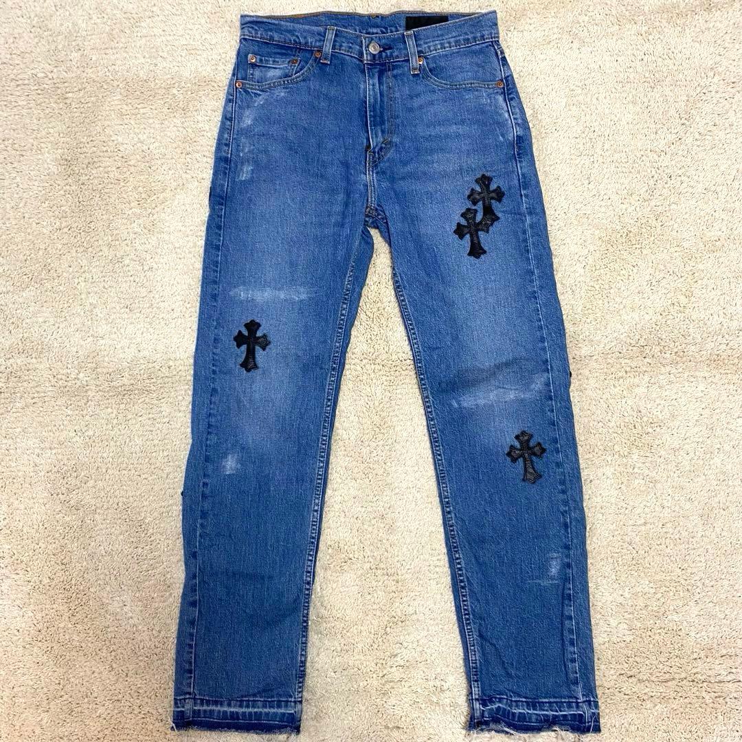Levi’s 505 デニム advance カスタム クロスパッチ ジーンズ
