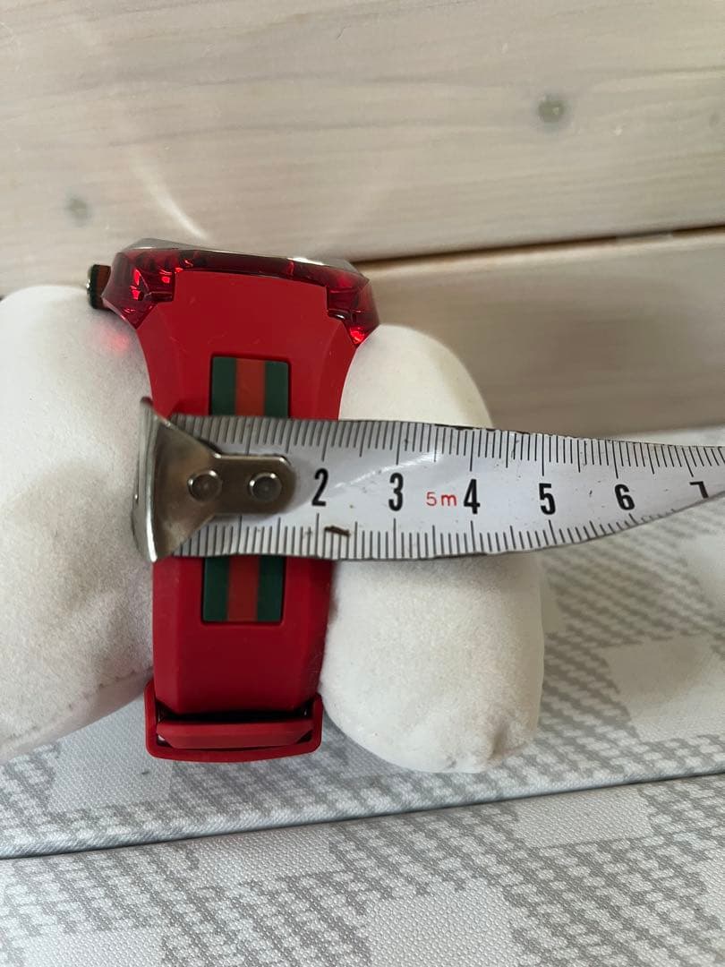 GUCCI グッチ　sync archive Watch rubber レッド