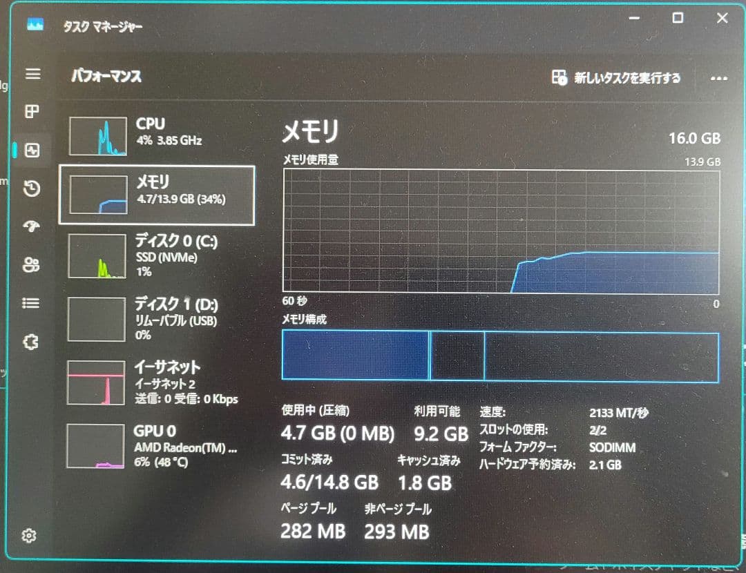 SP DDR4-3200 16GB(8GB×2枚) CL22 メモリ