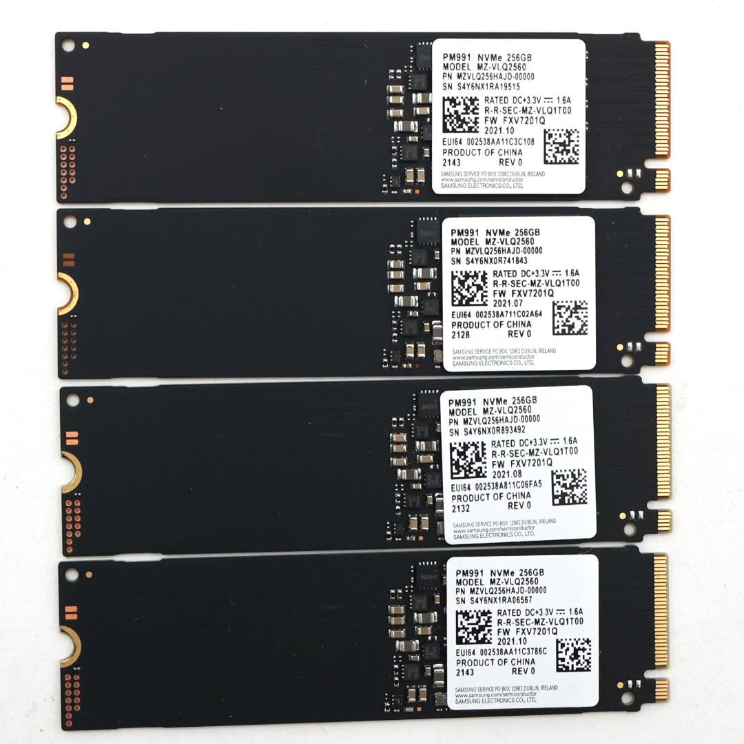 PM991 NVMe 256GB M.2 SSD 4枚セット【⑤0121】