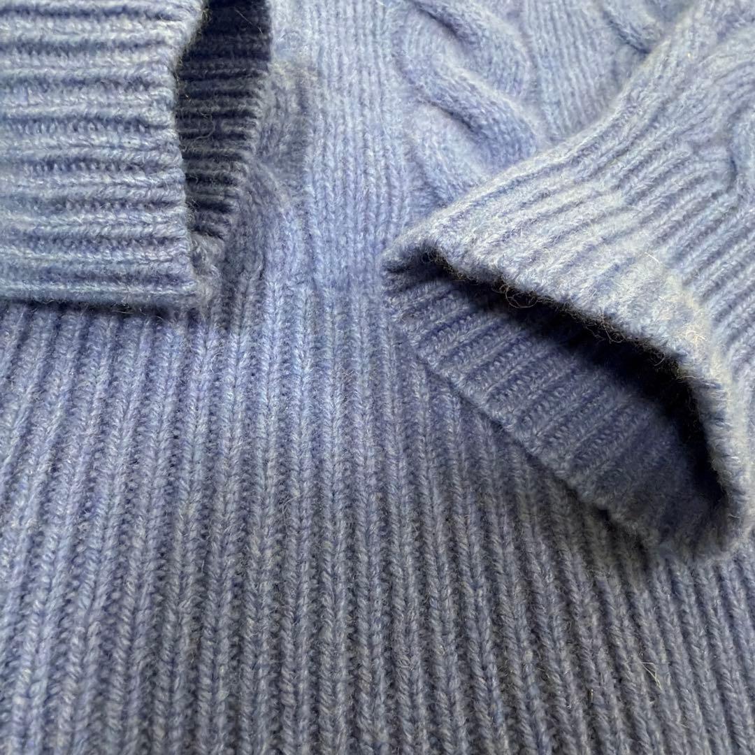 Polo Ralph Lauren 青 ケーブルニットカーディガン