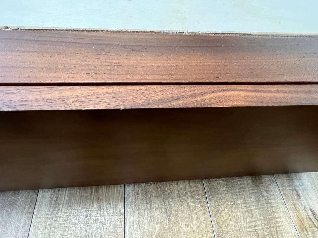 【送料込・引取可】　無印良品　収納ベッド ダブル　ウォールナット