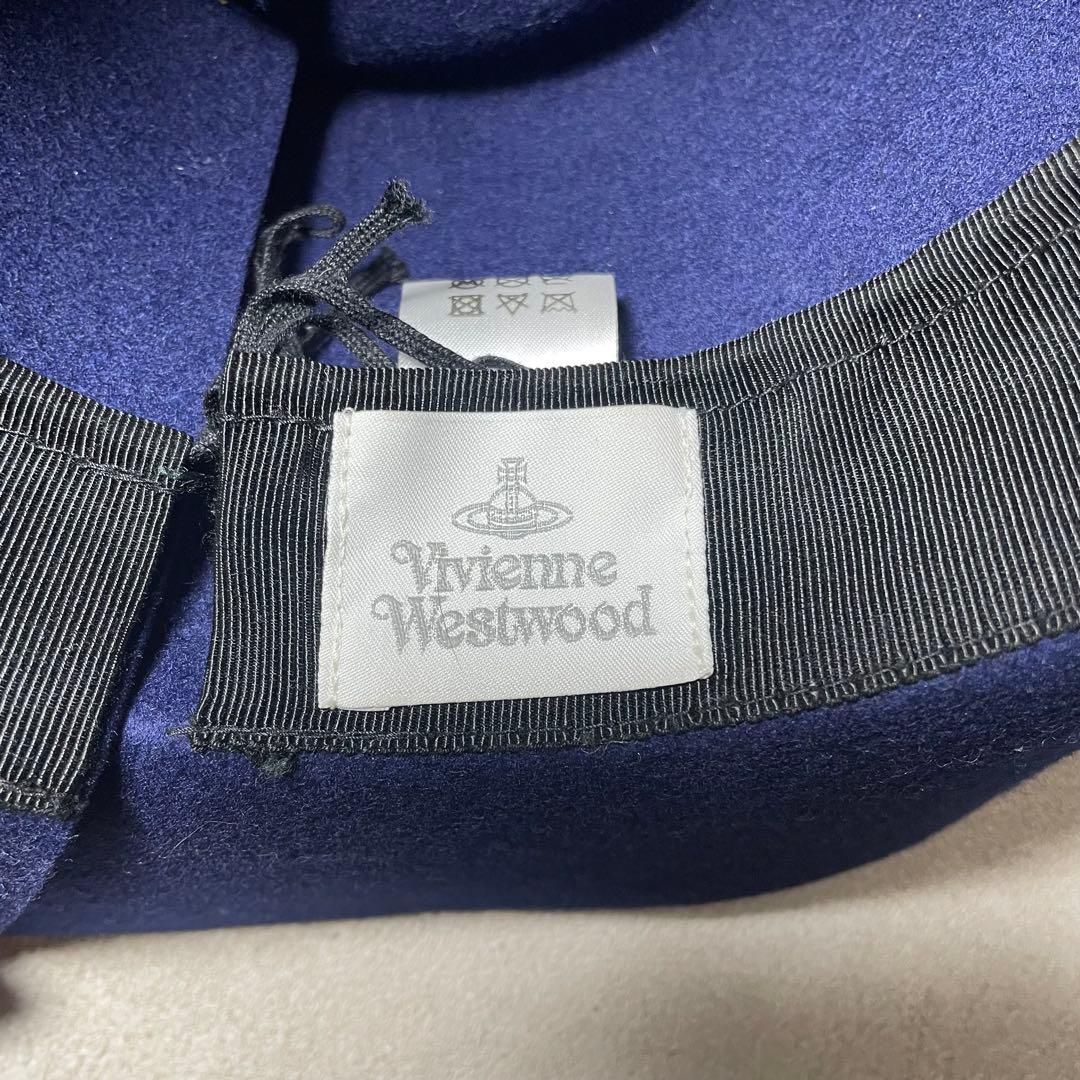 Vivienne Westwood オーブ ウールフェルトハット ネイビー 帽子