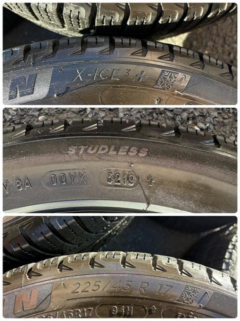 プジョー 308、ボルボに！スタッドレスセット BBS SR SR007