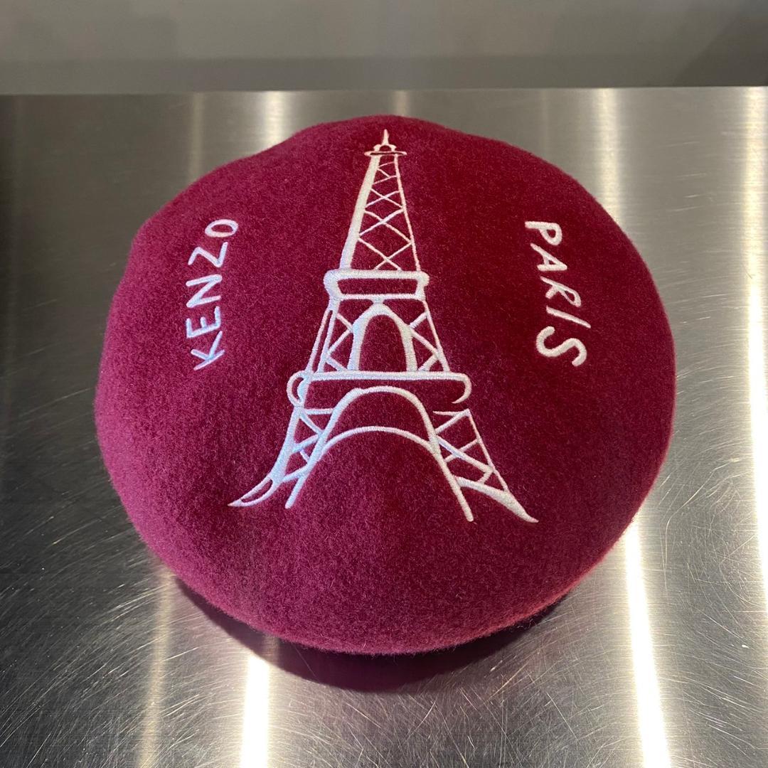 『KENZO』ケンゾー (OS) エッフェル塔刺繍  スーベニア ベレー帽