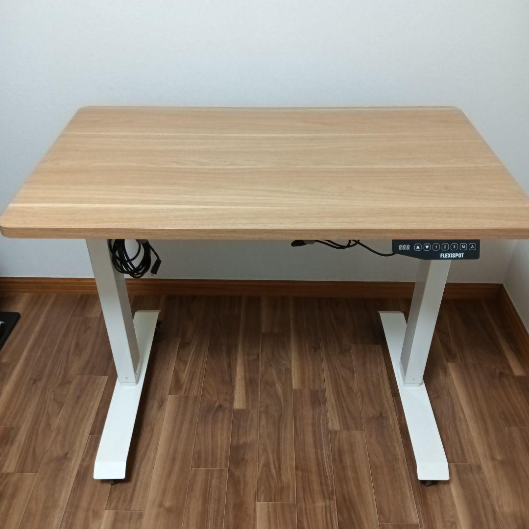 FlexiSpot 電動式昇降デスク 100×60cm キャスター付