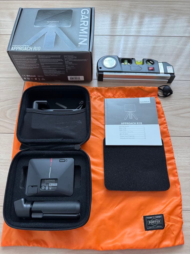 GARMIN APPROACH R10 距離計　おまけ付（水平器、保管袋)