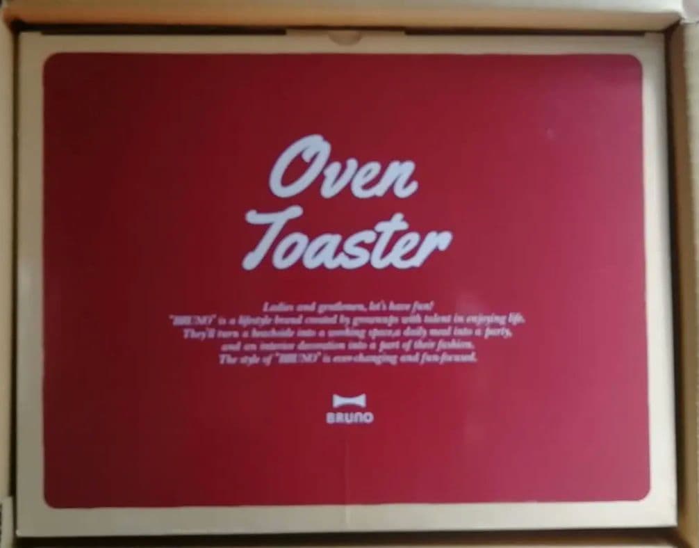 BRUNO オーブントースター 2枚焼き おしゃれ 北欧 トースター(レッド)