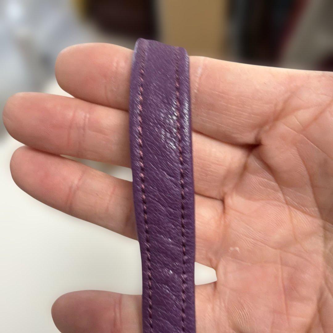 IBIZA　パープル系パッチワーク　ワニ革　ミニショルダー　美品！