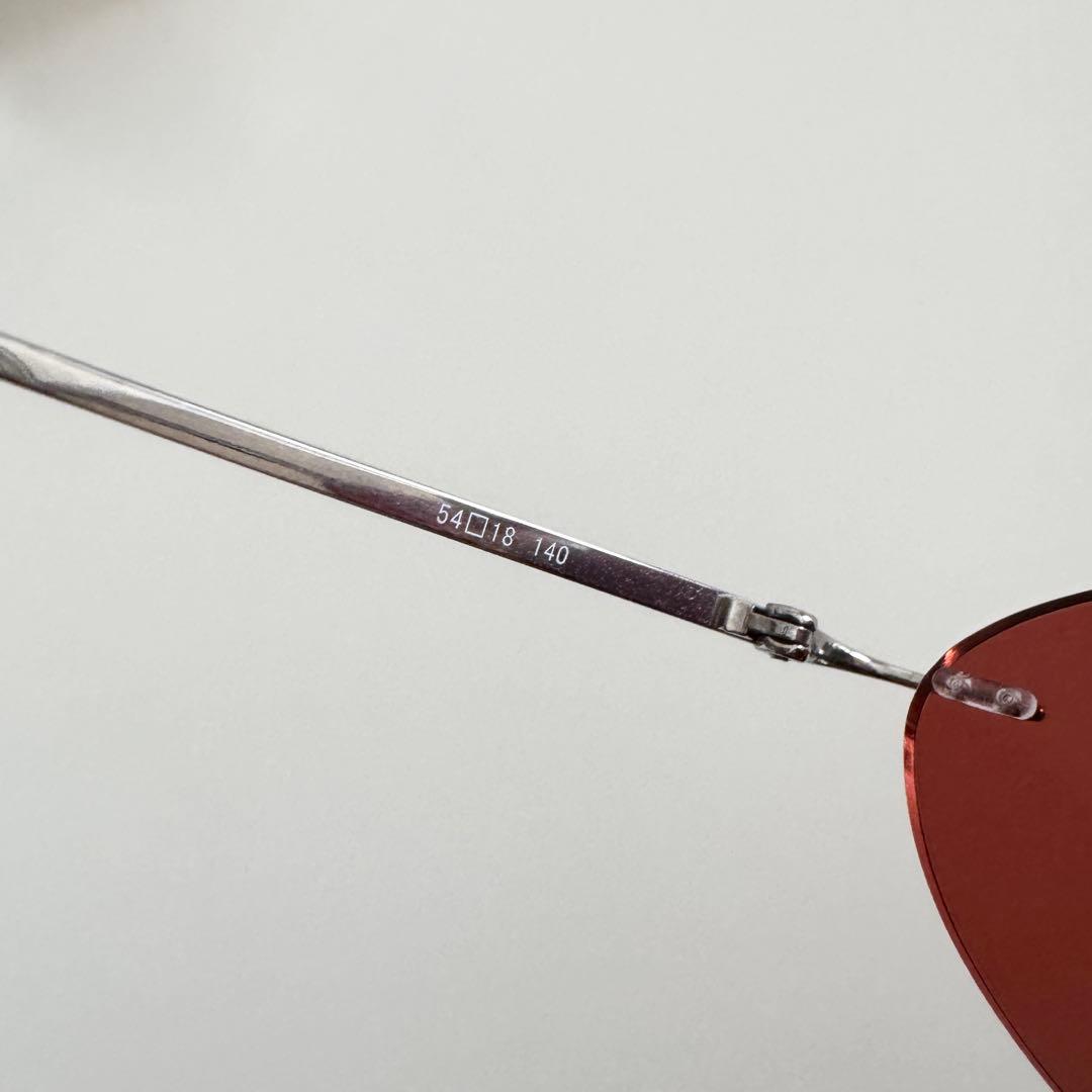 アトリエマクリ リムレス takamama別注 アーモンド型 レッド