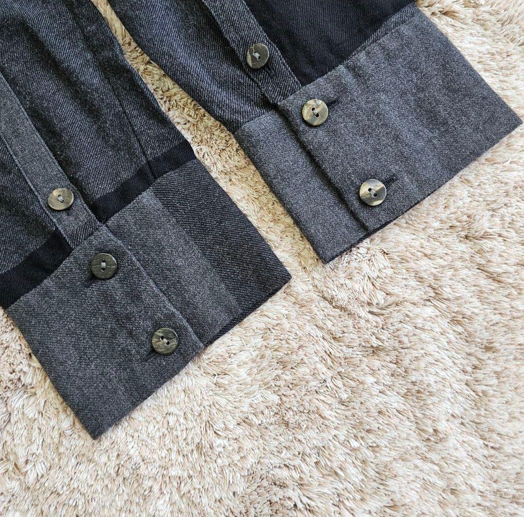 芽風 メフウ センソユニコ 襟 変形 ネルシャツ 素材 ロング ワンピース