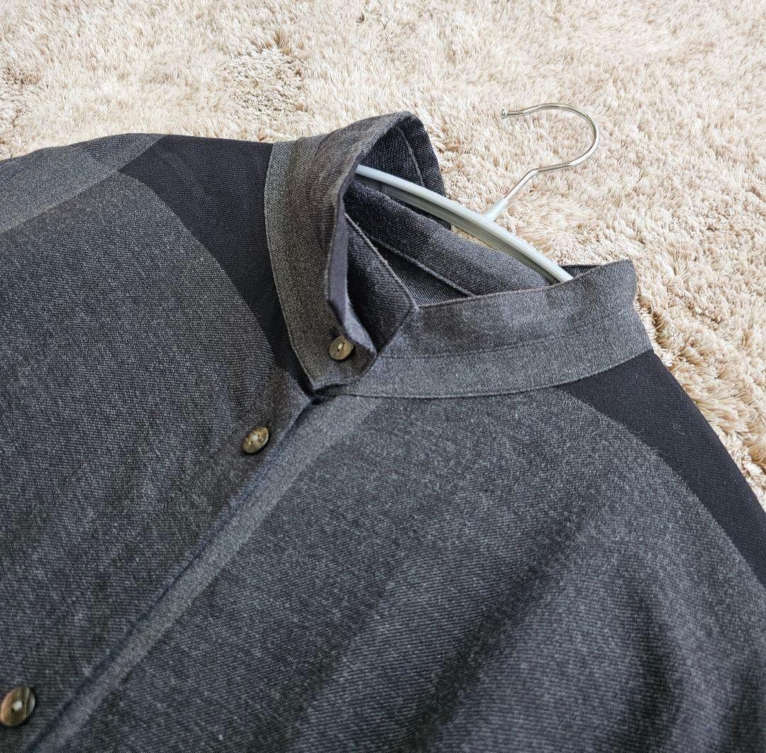 芽風 メフウ センソユニコ 襟 変形 ネルシャツ 素材 ロング ワンピース