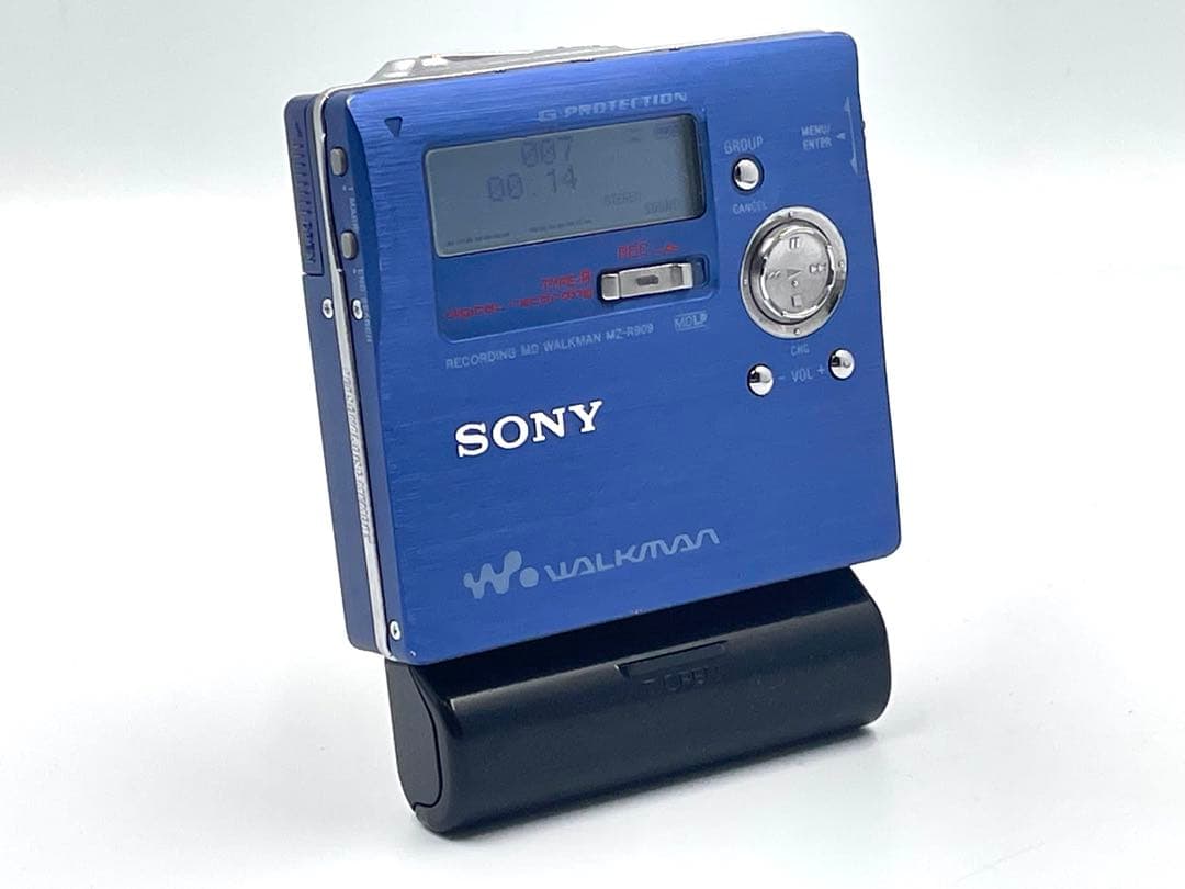 録音再生OK 外観美品　SONY MZ-R909 Walkman MDレコーダー