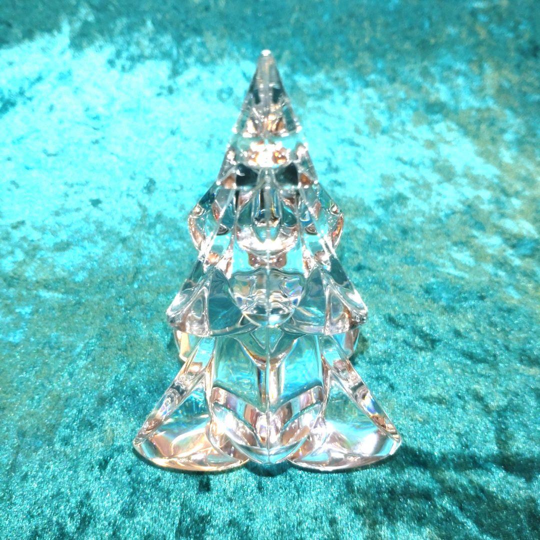 【勤労感謝特価・美品】「バカラ スノーウィーツリー」バカラの基本色クリアです