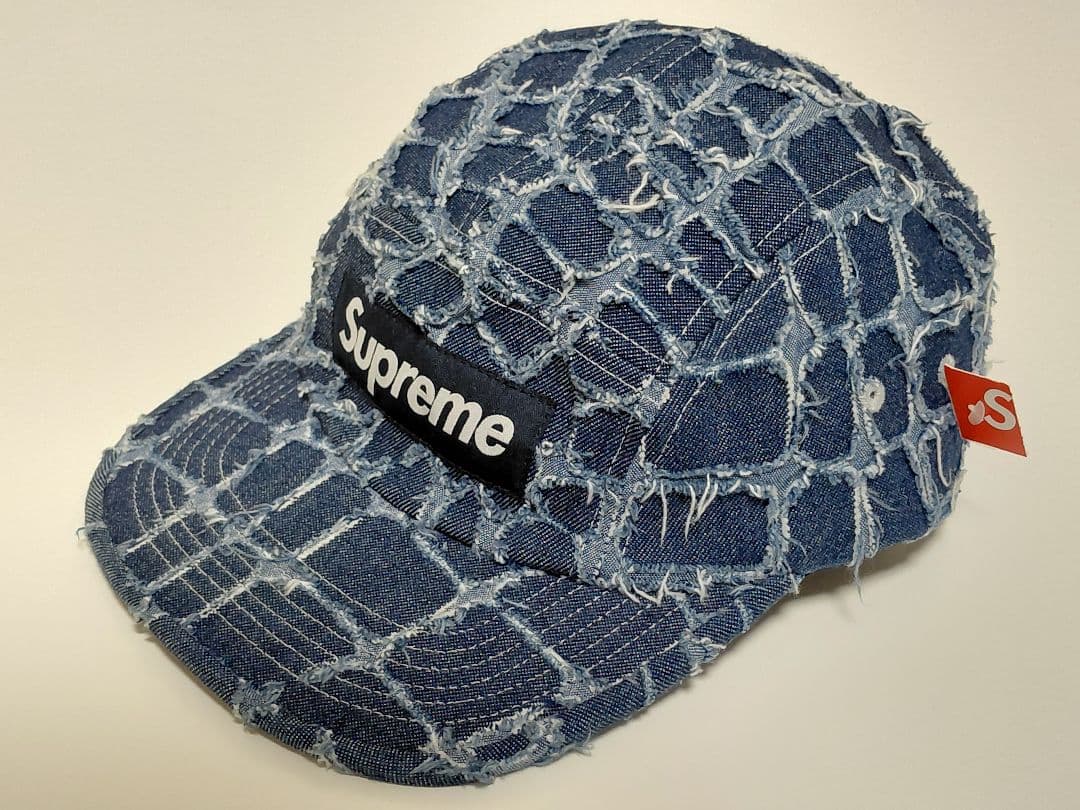 極美品　Supreme　Croc　Denim　Camp　Cap　\