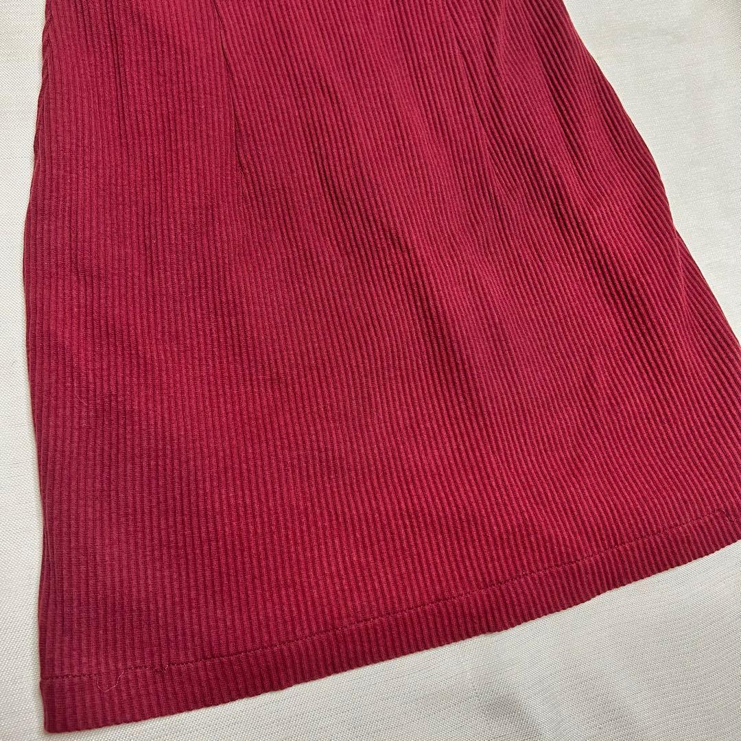 Robe de Fleurs バーガンディ タイトドレス