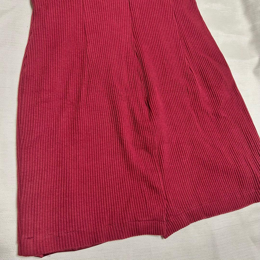 Robe de Fleurs バーガンディ タイトドレス