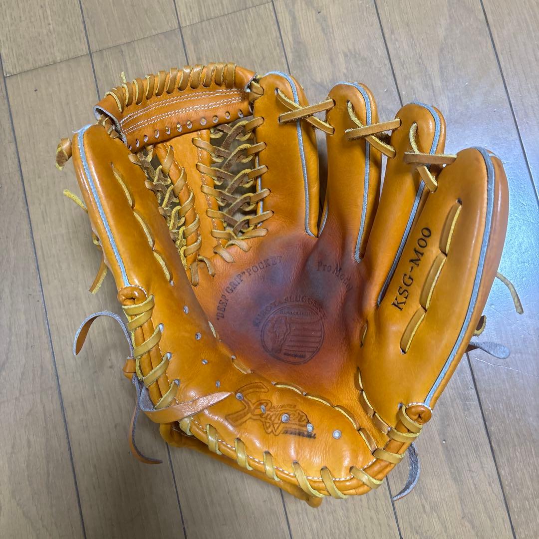 久保田スラッガーKSG-M00 硬式グローブ オレンジ