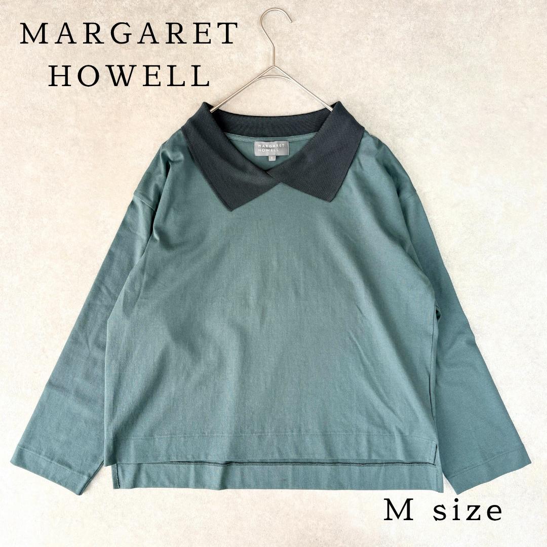 【美品】マーガレットハウエル 2024AW 襟付きニットジャンパー シルク