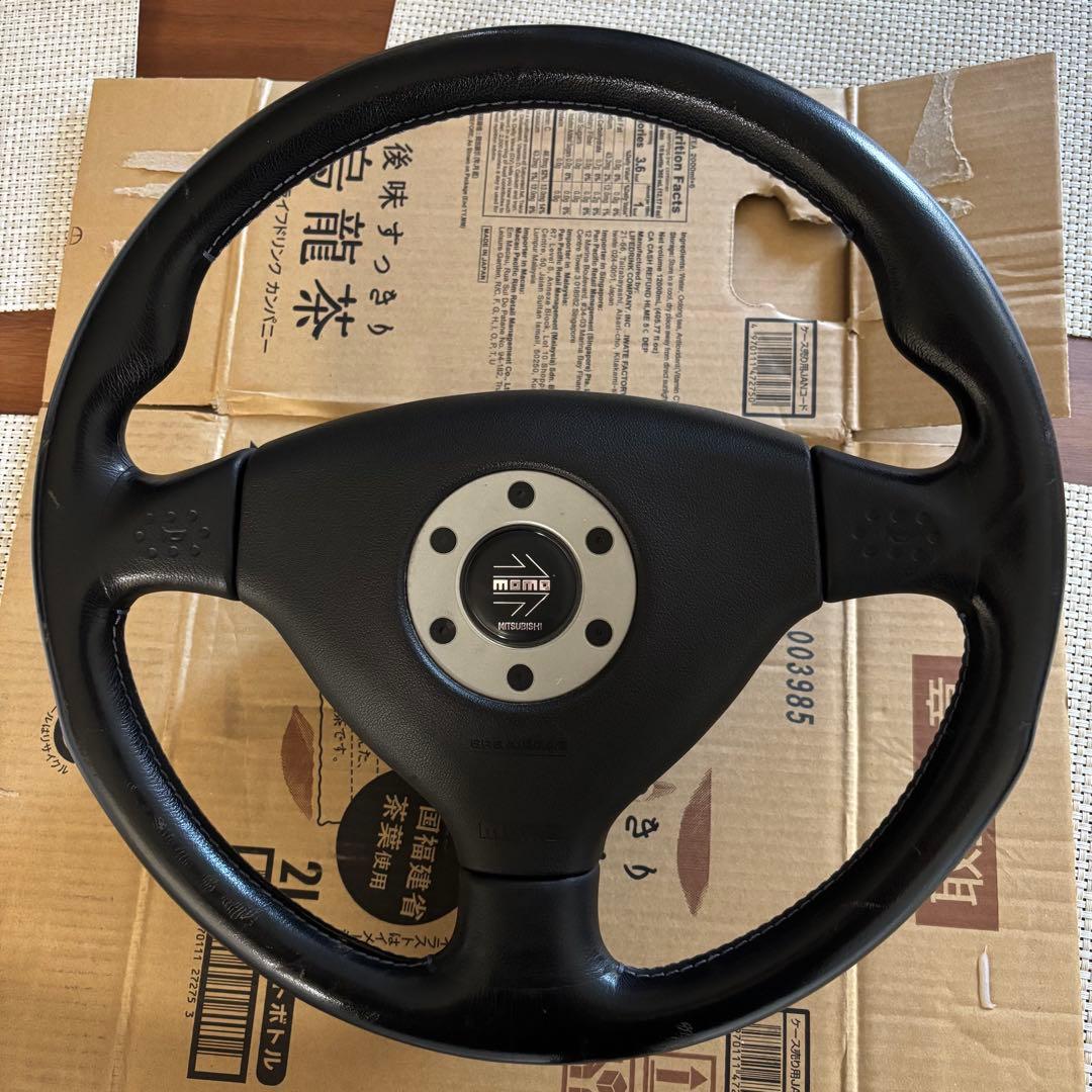 MOMO ステアリング ランサーエボリューション純正 ハンドル コルト FTO