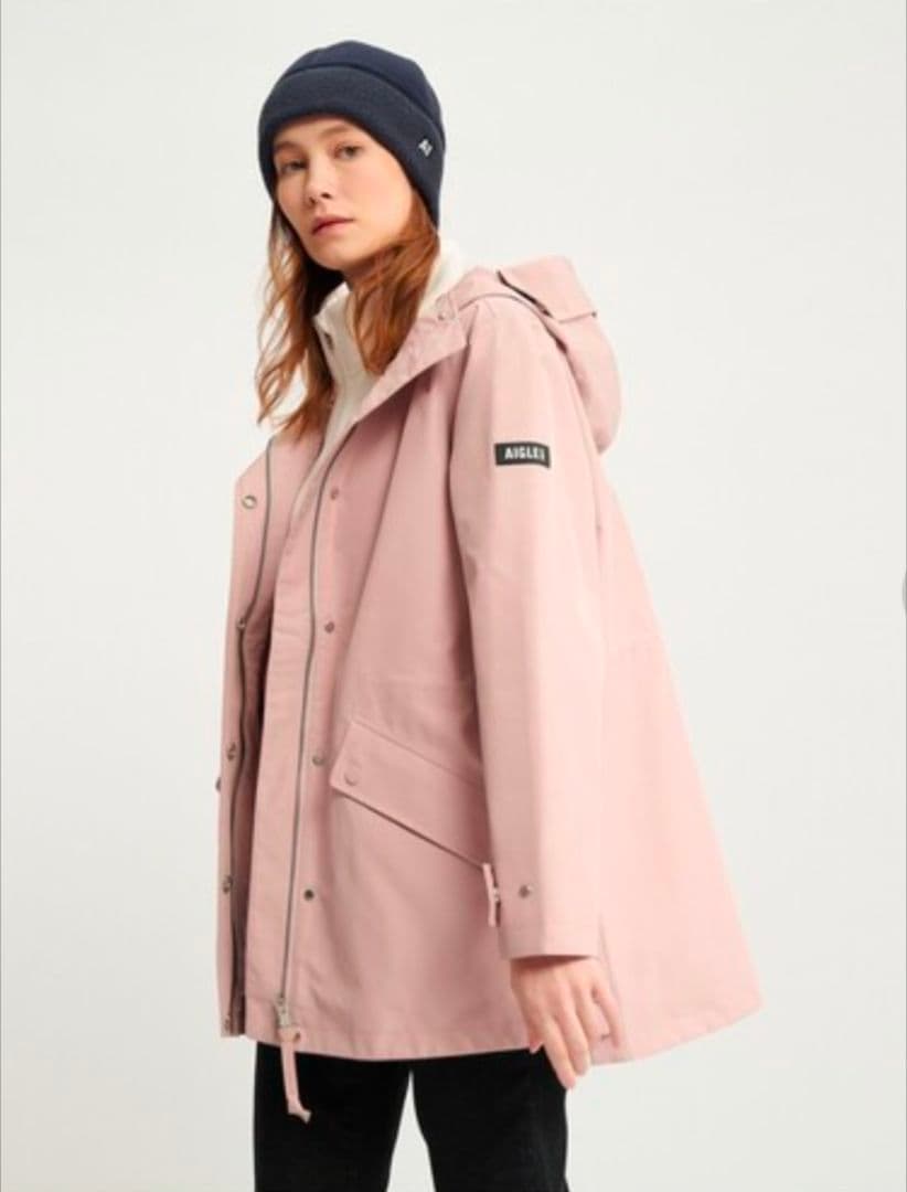AIGLE エーグル ゴアテックス フーデッドジャケット ピンク